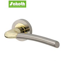 UK market zinc alloy furniture gold interior modern door handles